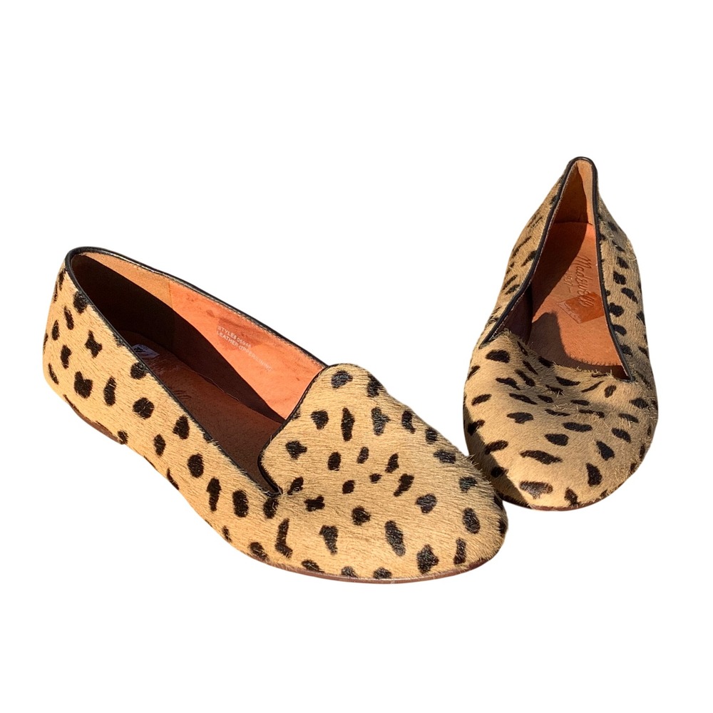 Madewell‎ Pony Hair Leopard Print Calf Hair Loafers Flats Size 6
